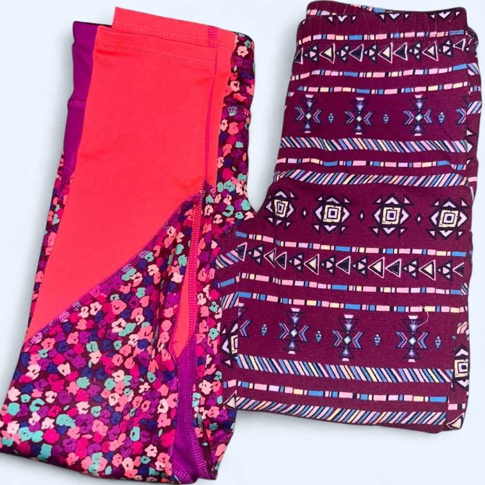 Colorful Patterned Kids Leggings